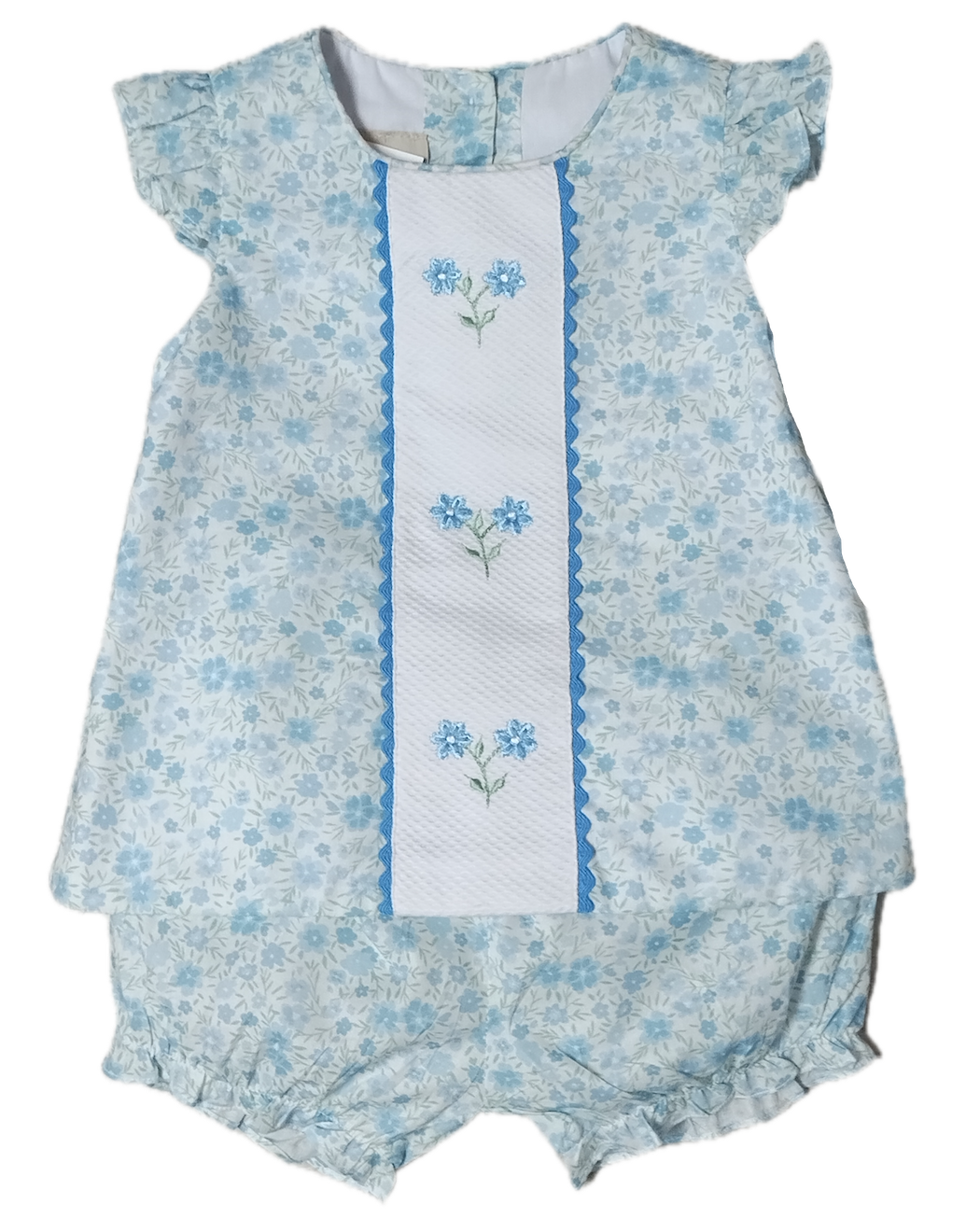 "Carly and Ronnie" Girl's Floral Bloomer Set - Little Threads Inc. Children's Clothing