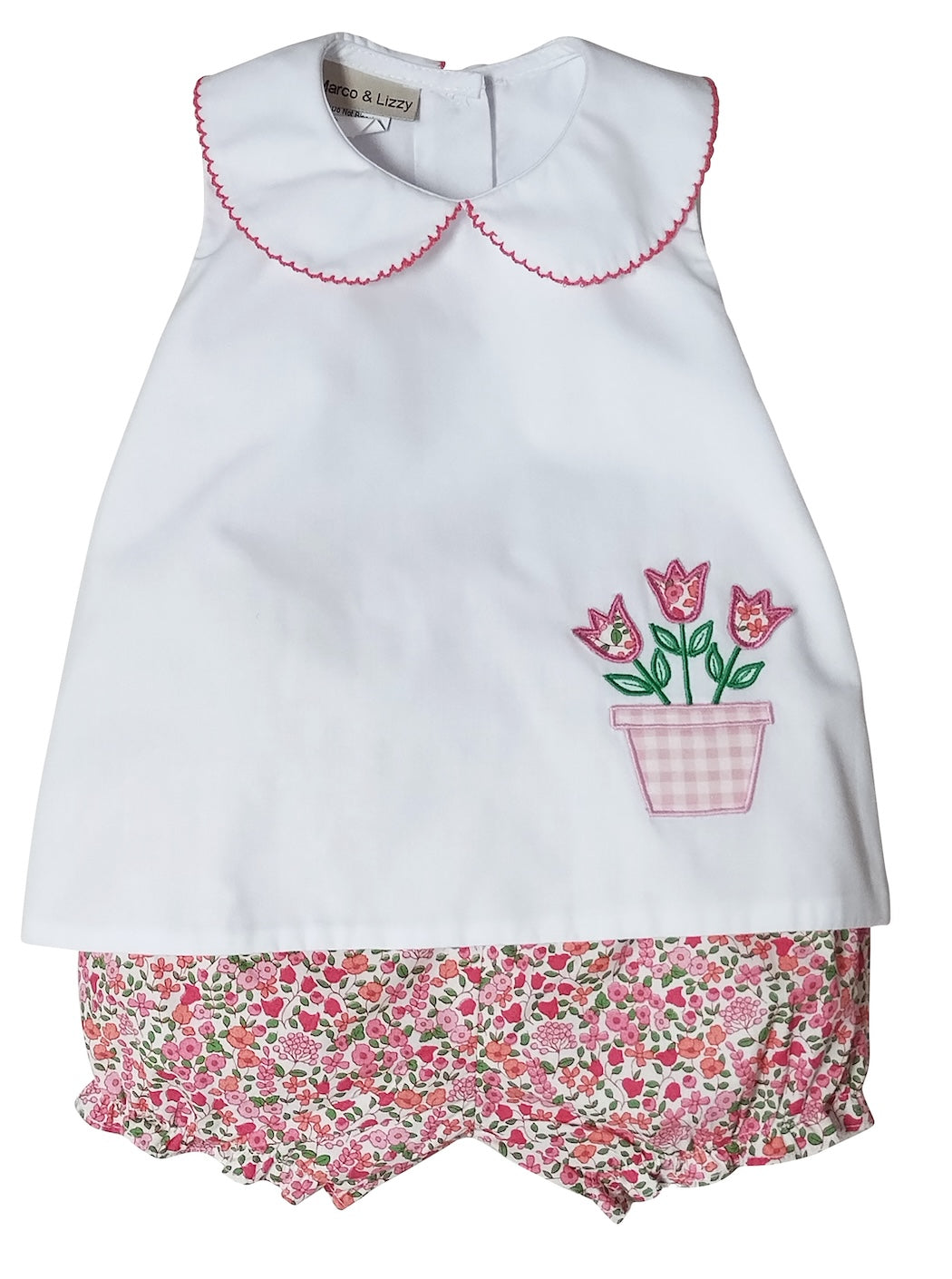Brooke Baby Girl's Applique Diaper Cover Set - Little Threads Inc. Children's Clothing