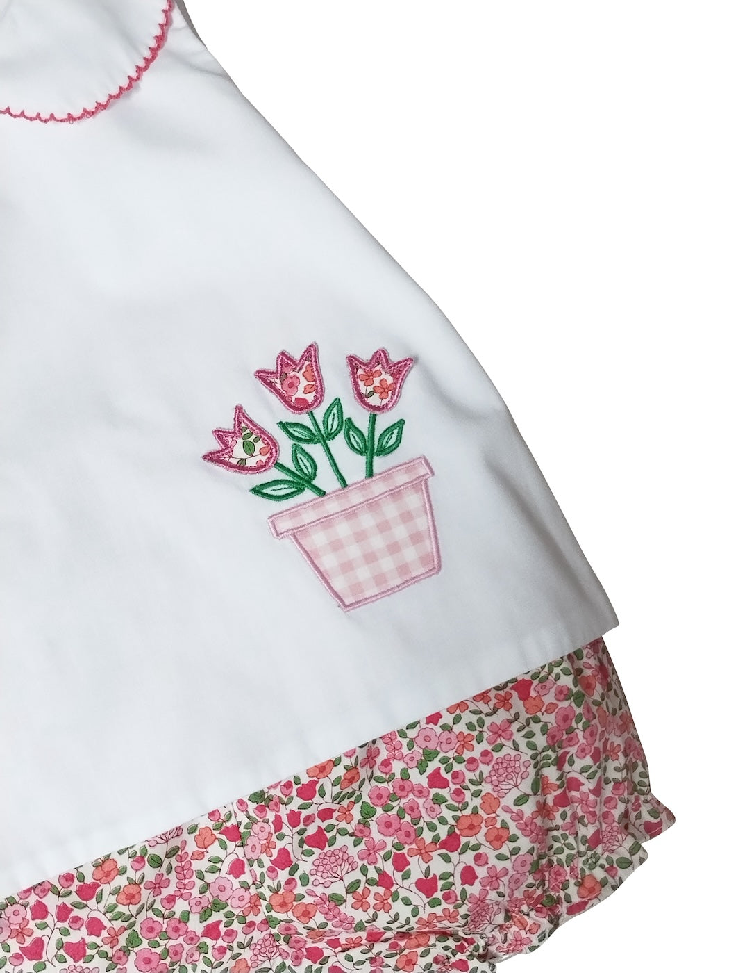 Brooke Baby Girl's Applique Diaper Cover Set - Little Threads Inc. Children's Clothing