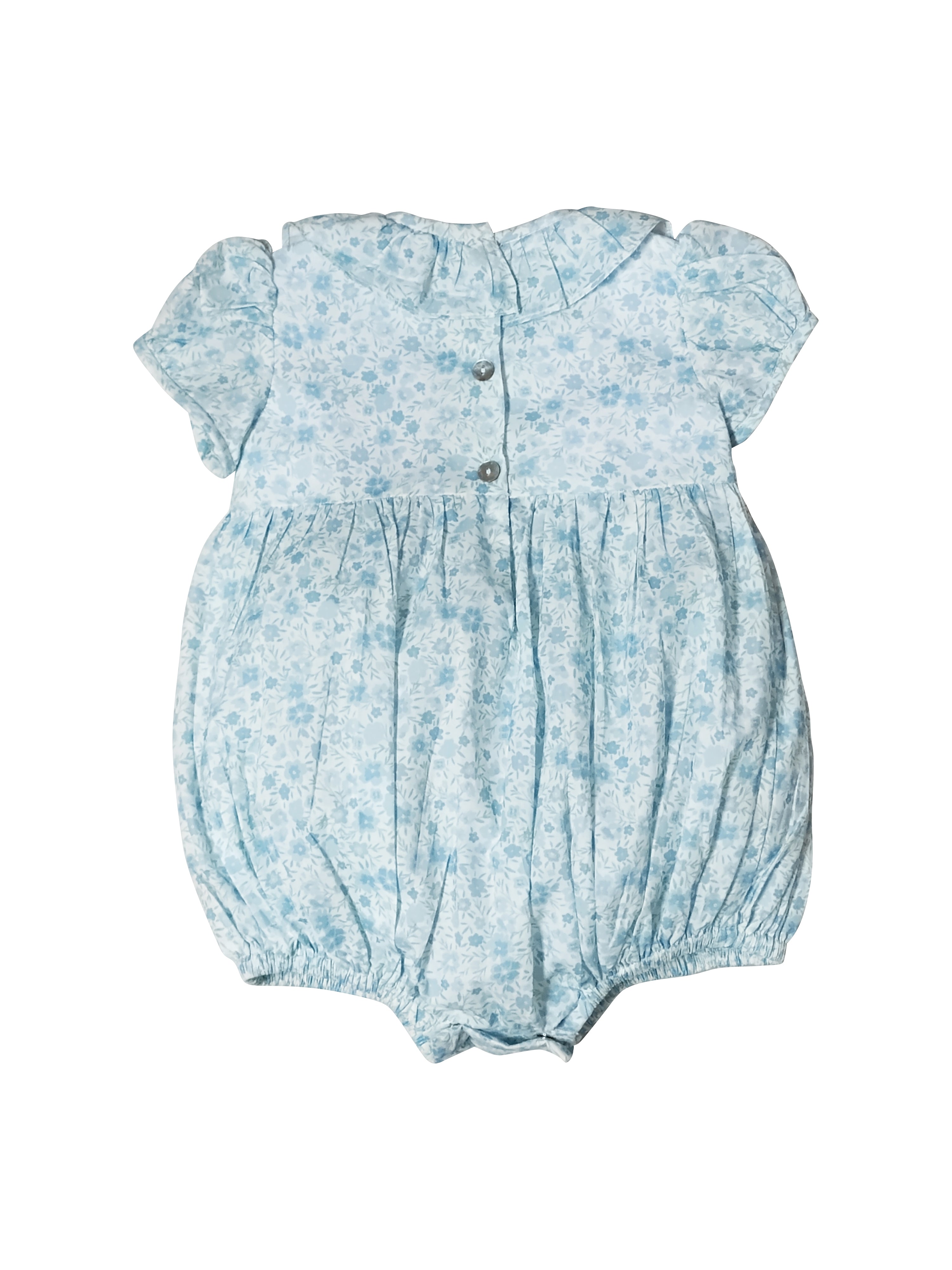 "Carly & Ronnie" Smocked Baby Girl Bubble - Little Threads Inc. Children's Clothing