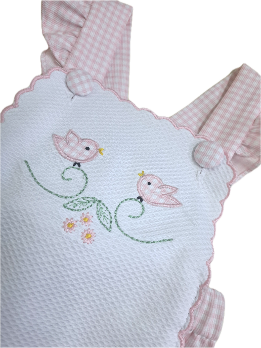 Baby Girl's Birds Applique Bubble - Little Threads Inc. Children's Clothing