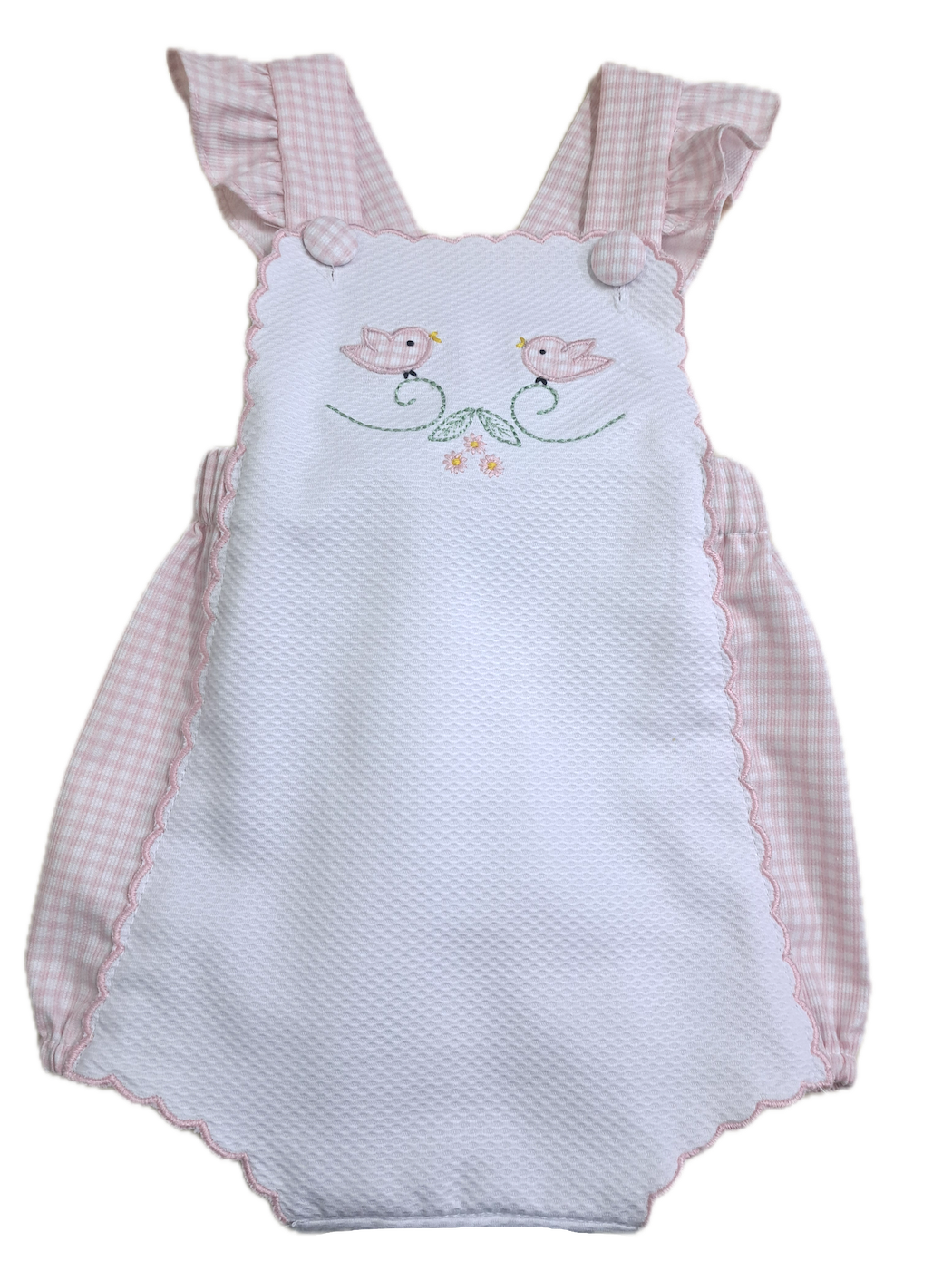 Baby Girl's Birds Applique Bubble - Little Threads Inc. Children's Clothing