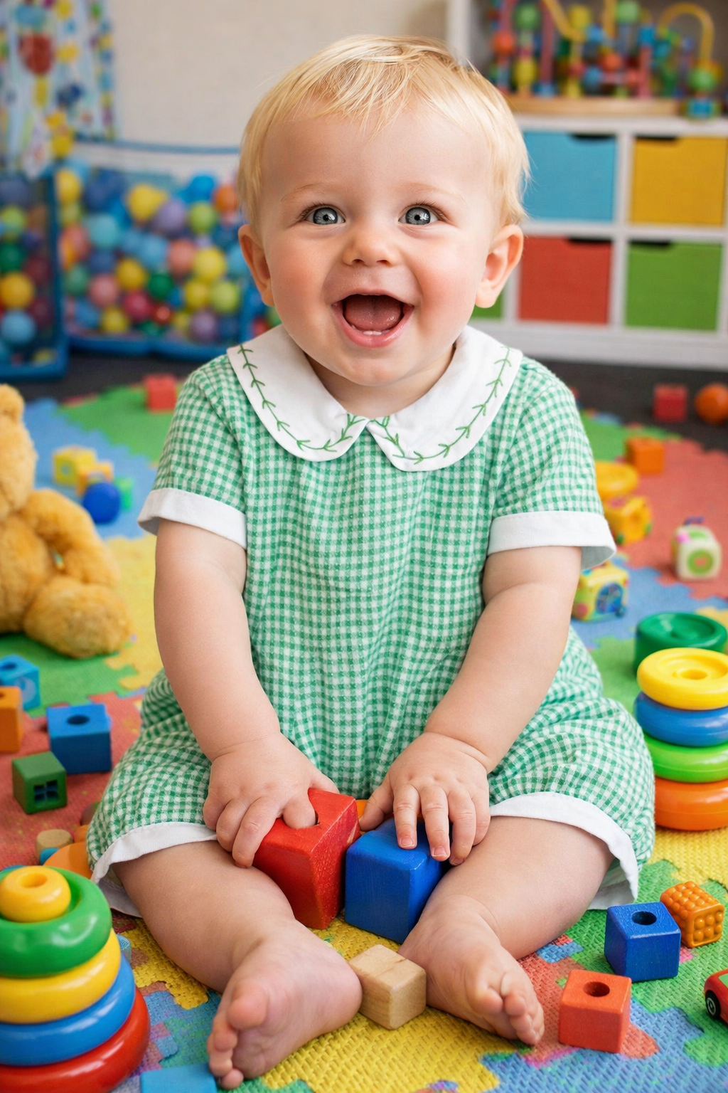 Strawberries Boys Baby Romper - Little Threads Inc. Children's Clothing