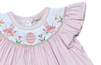 Easter Bunnies Girl Bishop Set - Little Threads Inc. Children's Clothing