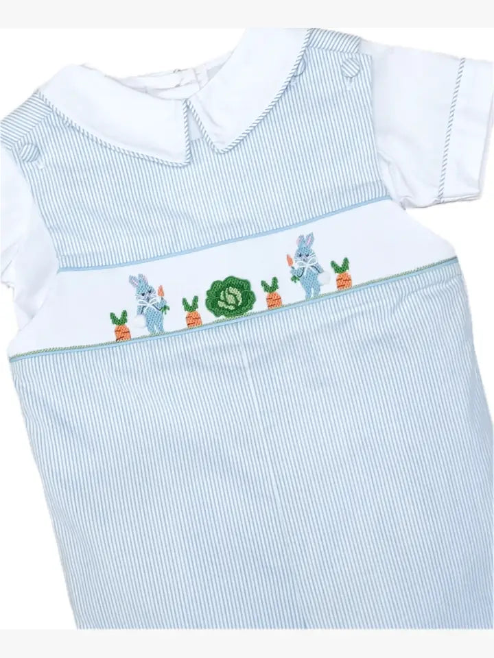 Easter Bunnies Boys Overall Set - Little Threads Inc. Children's Clothing