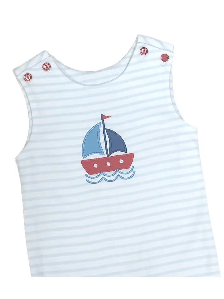 Sailboat Boys Overall - Little Threads Inc. Children's Clothing