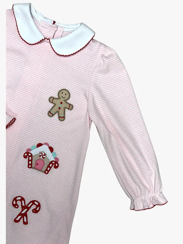 GINGERBREAD A LINE GIRLS DRESS