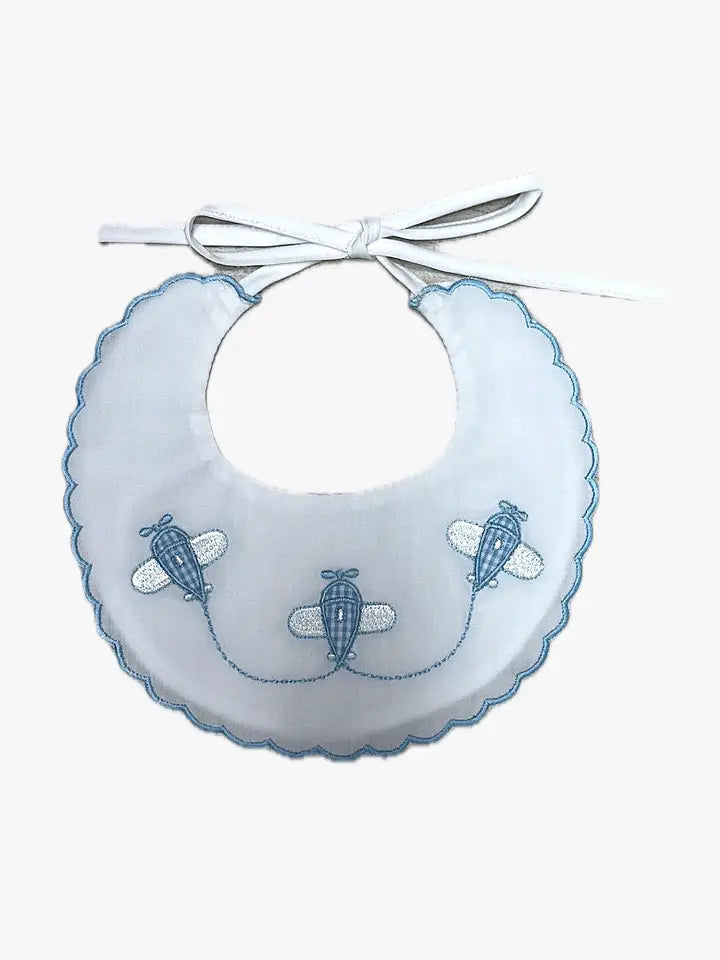 Airplanes daygown set (with bib and hat)