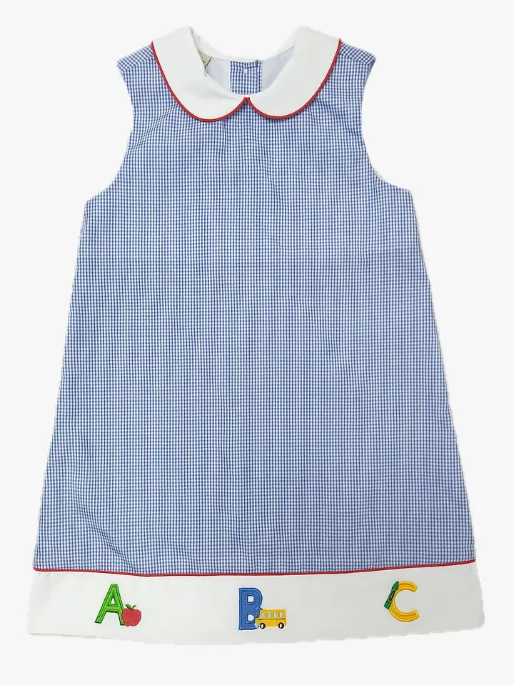 Back to School Girl's A line dress - Little Threads Inc. Children's Clothing