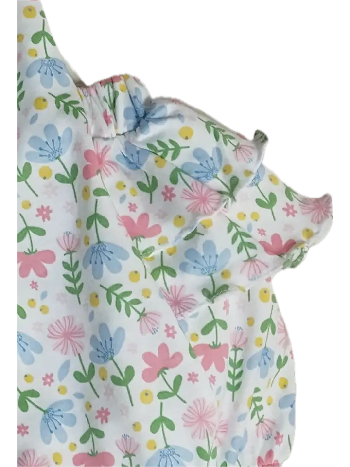 Girl's Sunsuit and Hat Set Palm Beach Collection Pima Cotton - Little Threads Inc. Children's Clothing