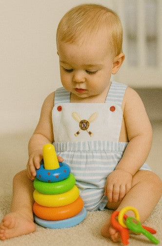 Baseball Applique baby's boy Romper