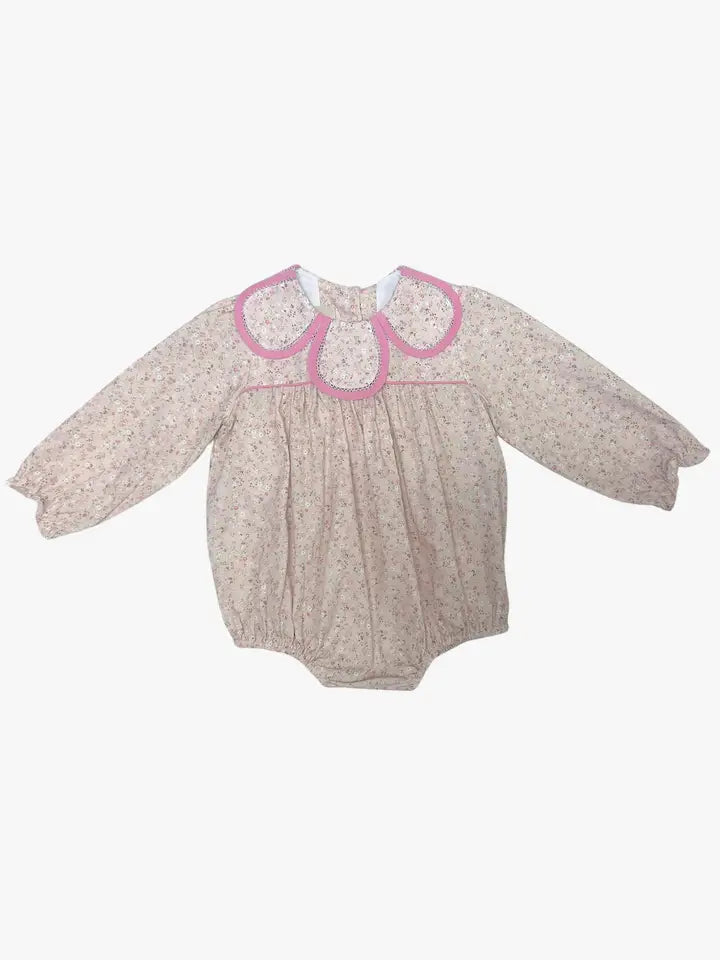Petal collar baby girl bubble Cameron Collection