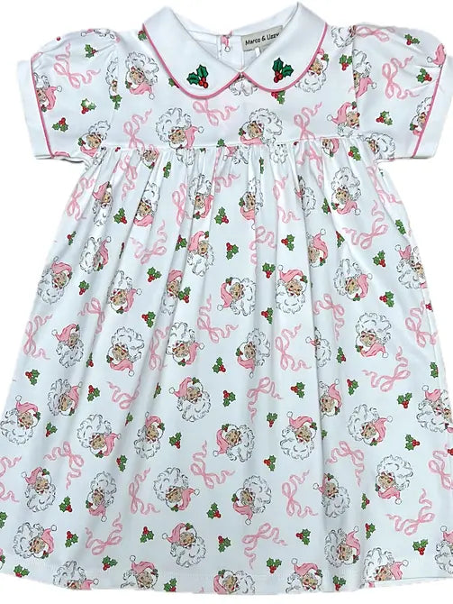 Girls float dress Pink Santa Collection - Little Threads Inc. Children's Clothing