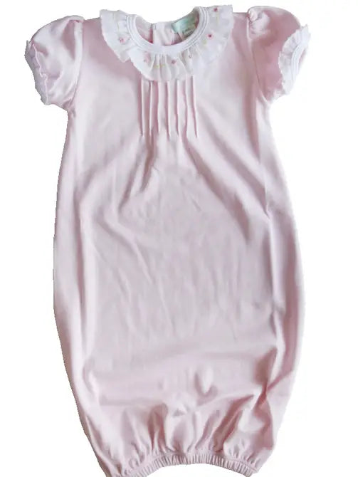 Pink Rosevine Baby Girl Pima Cotton Daygown - Little Threads Inc. Children's Clothing