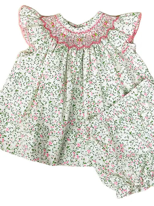 Rose Garden Girl Bishop Set - Little Threads Inc. Children's Clothing