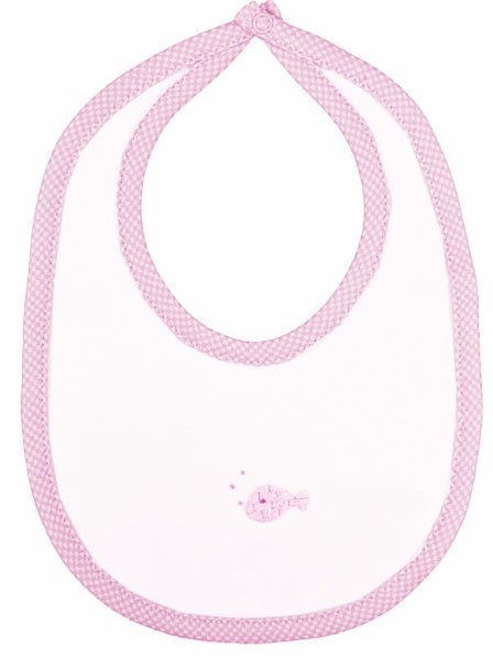 Baby Girl's Pink Fish Bib