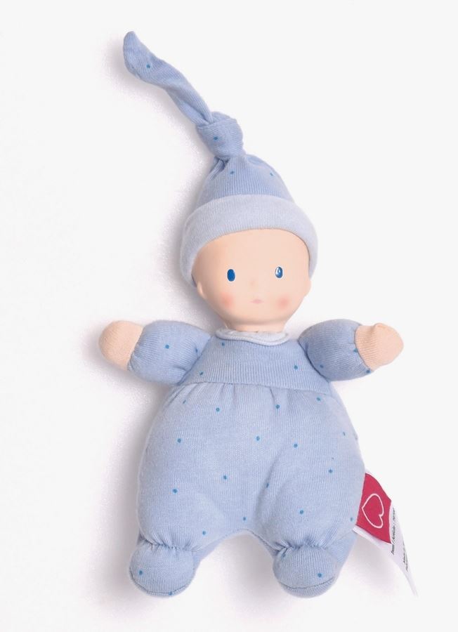 Precious Light Skin Doll with Rubber Head - Blue - Little Threads Inc. Children's Clothing