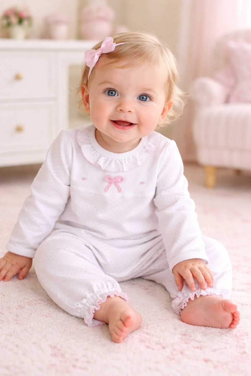 Bows Print Girl's Converter - Little Threads Inc. Children's Clothing