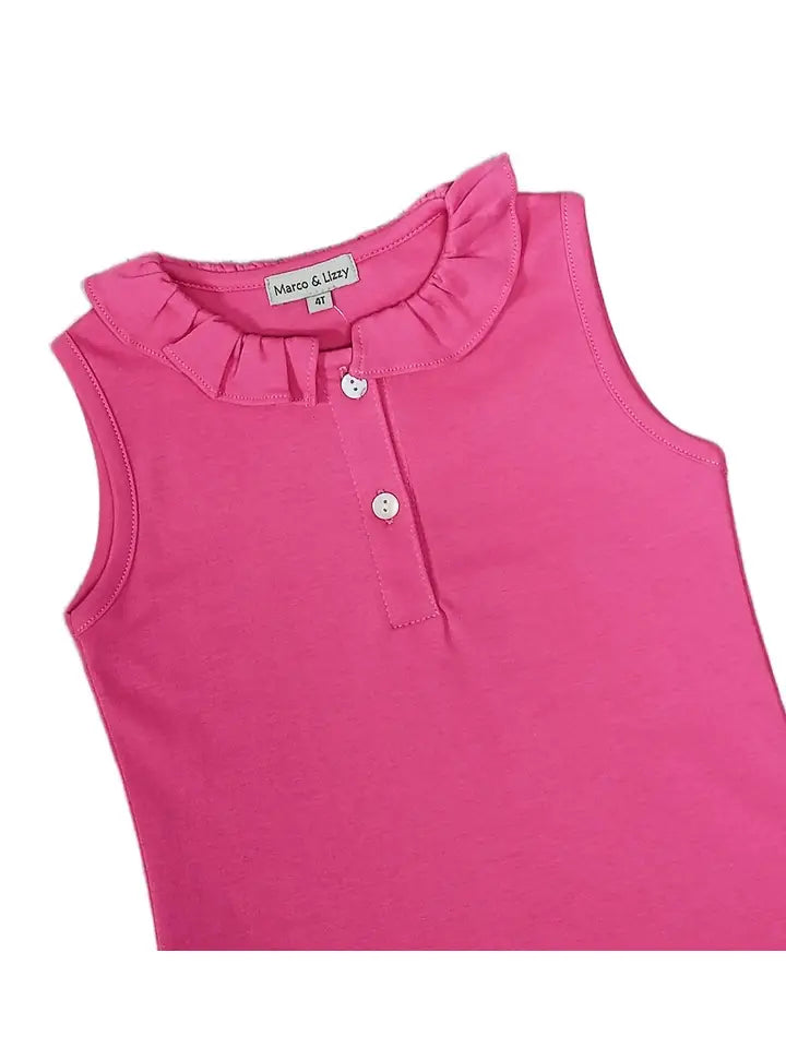 Golf Girl's Fushia Top - Little Threads Inc. Children's Clothing