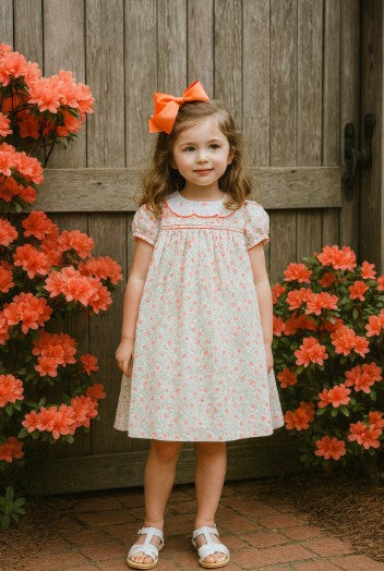 Cherry Blossoms Float Girls Dress - Little Threads Inc. Children's Clothing