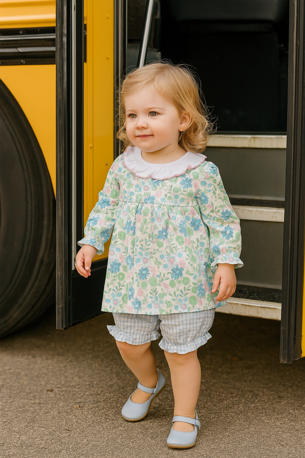 Baby Girl's "Christina & Cameron" Pima Cotton Diaper Set - Little Threads Inc. Children's Clothing