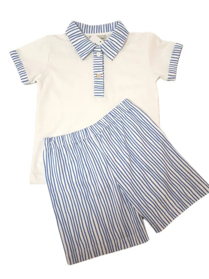 Positano 2 Pc Boy's Short Set - Little Threads Inc. Children's Clothing