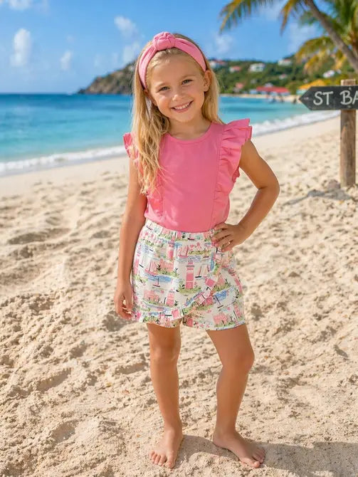 St Bart Girl's Short Set