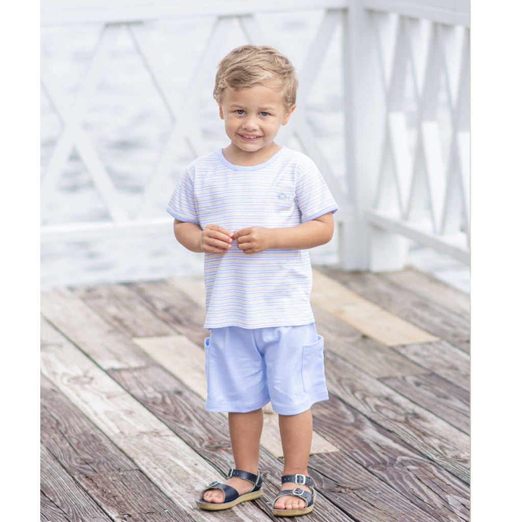 Fish T-shirt Boy's shirt & short set Pima Cotton - Little Threads Inc. Children's Clothing