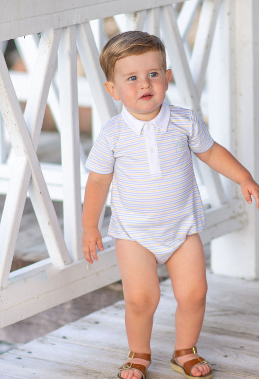 Fish Baby Boy's Romper Pima Cotton - Little Threads Inc. Children's Clothing