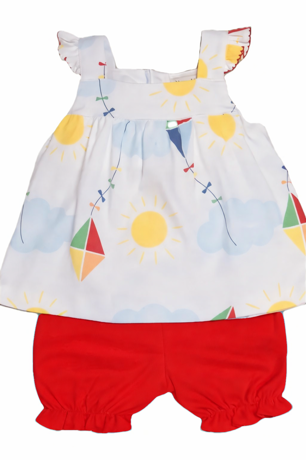 Summer Kites Girls Bloomer Set - Little Threads Inc. Children's Clothing