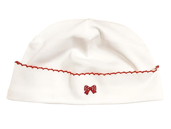 Baby Girl's "Christmas Reindeer" Pima Cotton Hat - Little Threads Inc. Children's Clothing