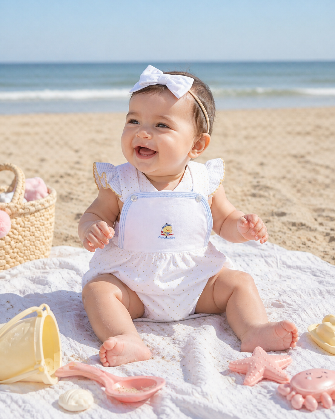 Sailor Duckies Girls' Romper - Little Threads Inc. Children's Clothing