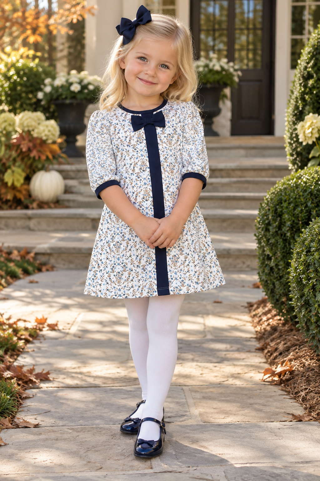 Girl’s “Ariana & Drew” A-Line Dress