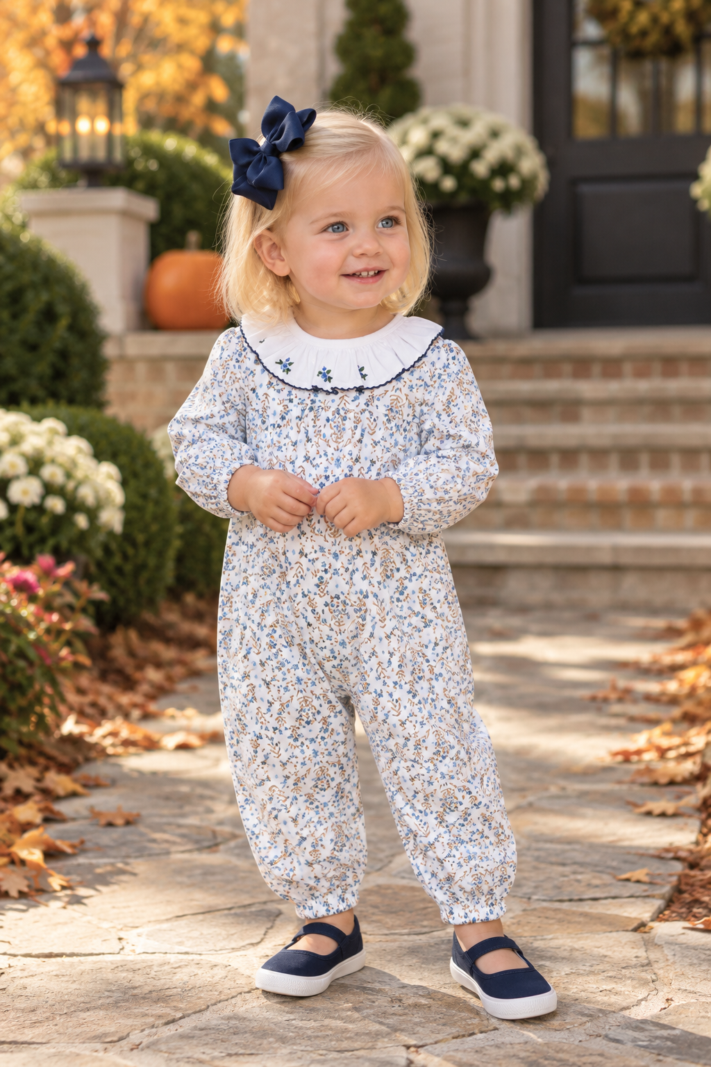 Baby Girl's "Ariana & Drew" Romper