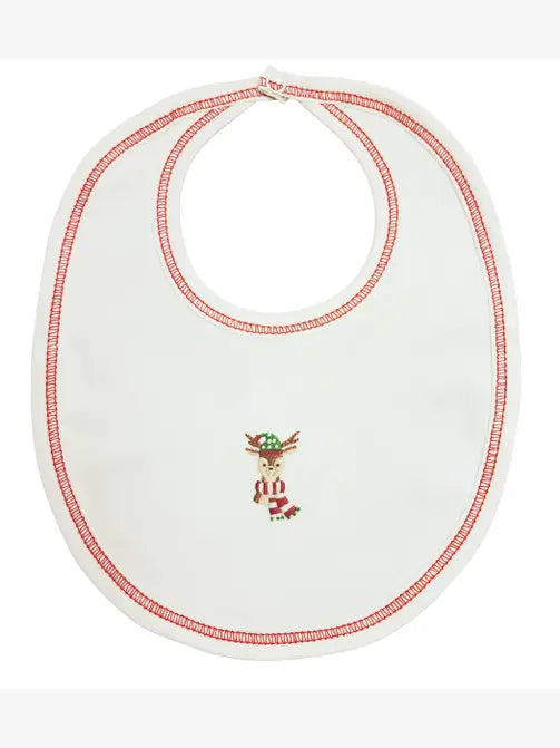 Baby Boy's "Christmas Reindeer" Bib - Little Threads Inc. Children's Clothing