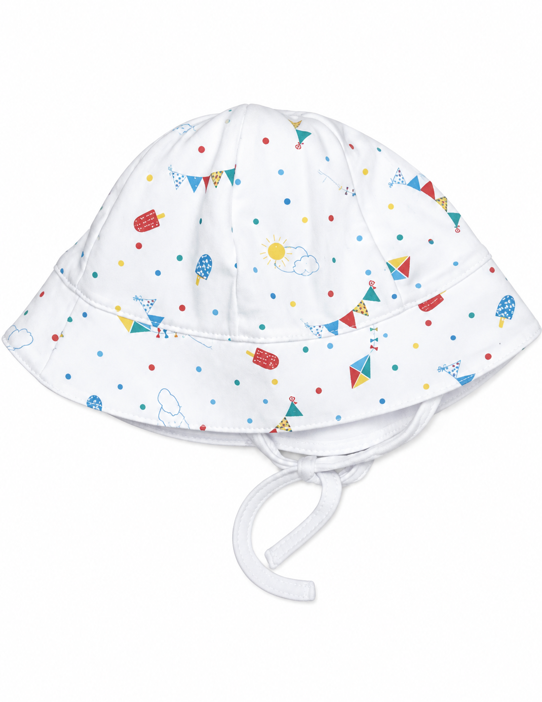 Boys Sunhat- Seahorses and Jellyfish, kites and Nautical Puppy