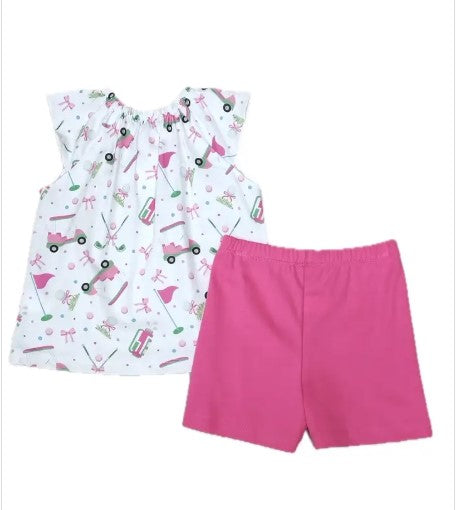 Golf Collection Girl's Short set - Little Threads Inc. Children's Clothing