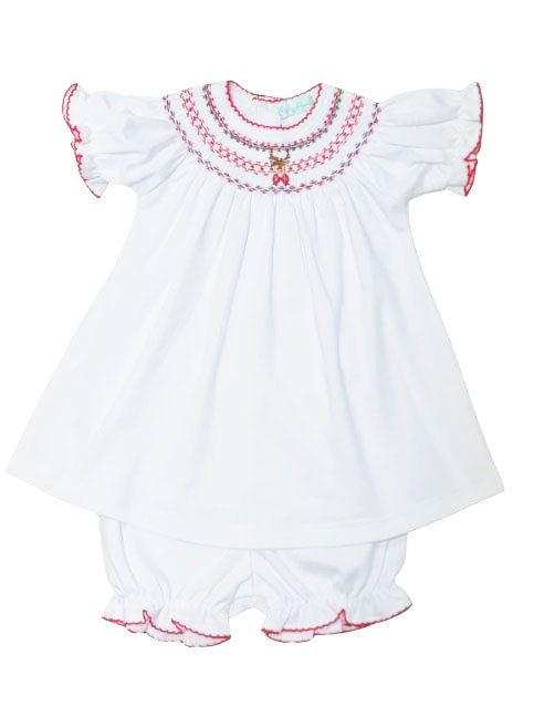 Girl's Reindeer Bishop Dress