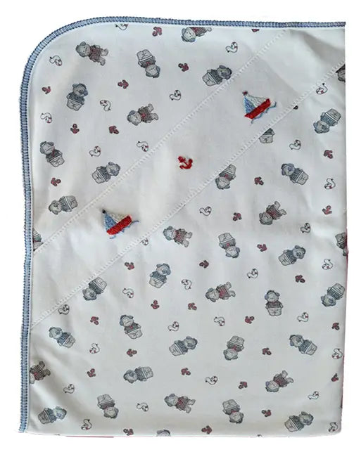 Baby Boy's "Nautical Dog" Blanket - Little Threads Inc. Children's Clothing