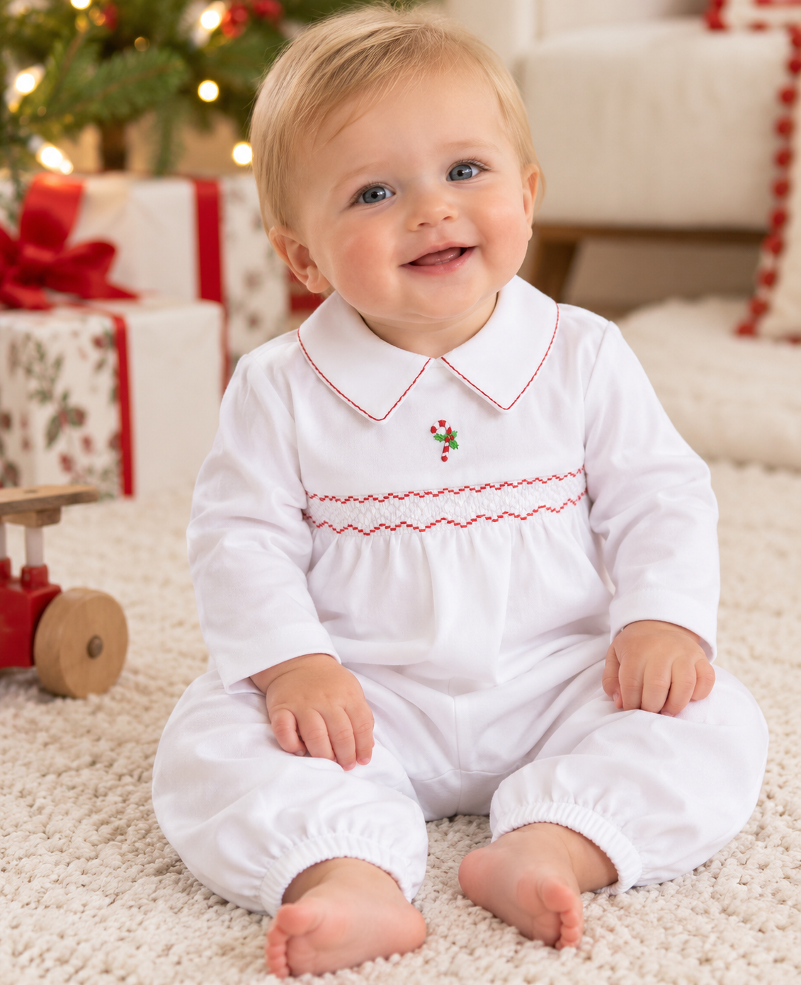 Baby Boy's Candy Cane Converter - Little Threads Inc. Children's Clothing