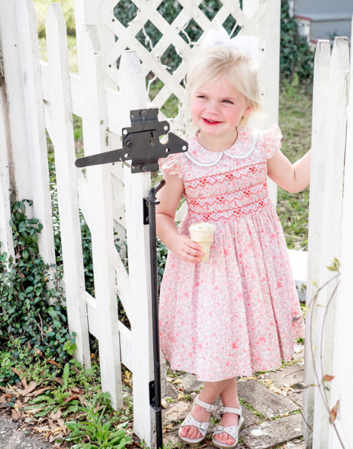 Peggy & Tom Floral smocked dress - Little Threads Inc. Children's Clothing
