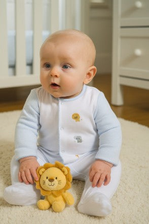 Baby Boy's Safari Footie - Little Threads Inc. Children's Clothing
