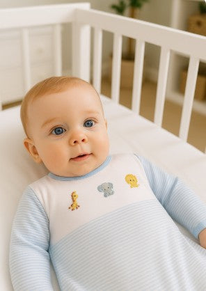 Baby Boy's Safari Daygown - Little Threads Inc. Children's Clothing