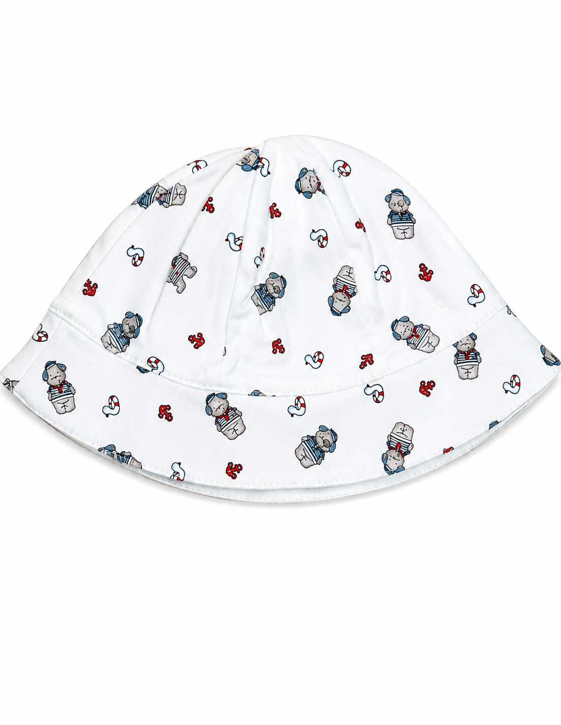 Boys Sunhat- Seahorses and Jellyfish, kites and Nautical Puppy