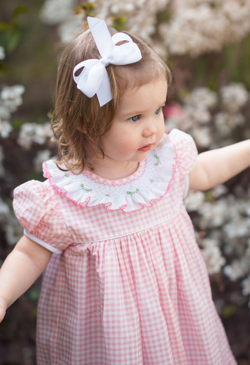 Sophie Pink checks float dress - Little Threads Inc. Children's Clothing