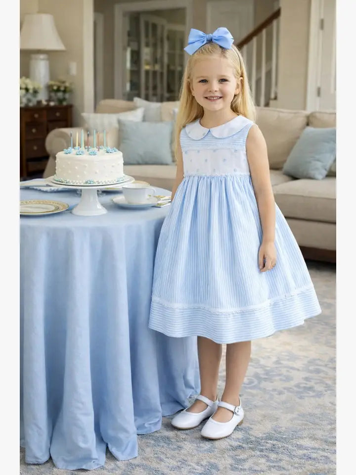 Easter Margot Girl's Classic Dress - Little Threads Inc. Children's Clothing