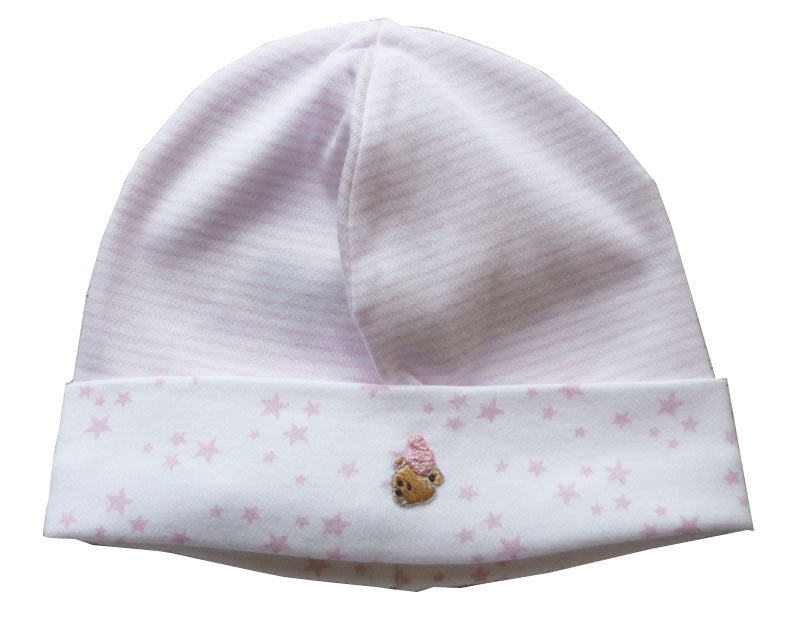 Baby Girl's Pink Bear Hat - Little Threads Inc. Children's Clothing