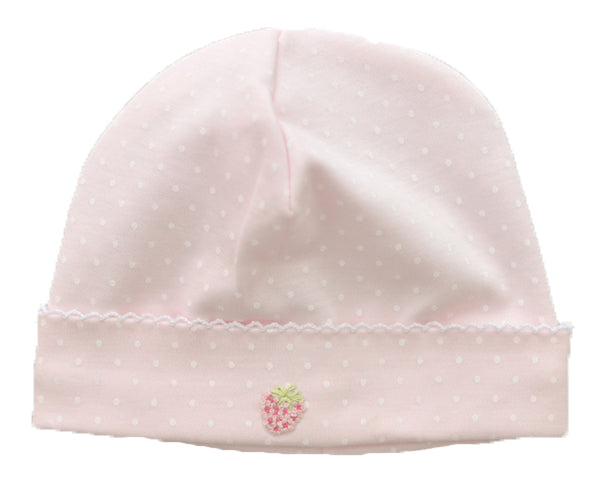 Baby Girl's Strawberry Polka Dot Hat - Little Threads Inc. Children's Clothing