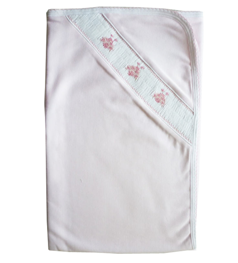 Baby Girl's Smocked Ladybug Blanket - Little Threads Inc. Children's Clothing