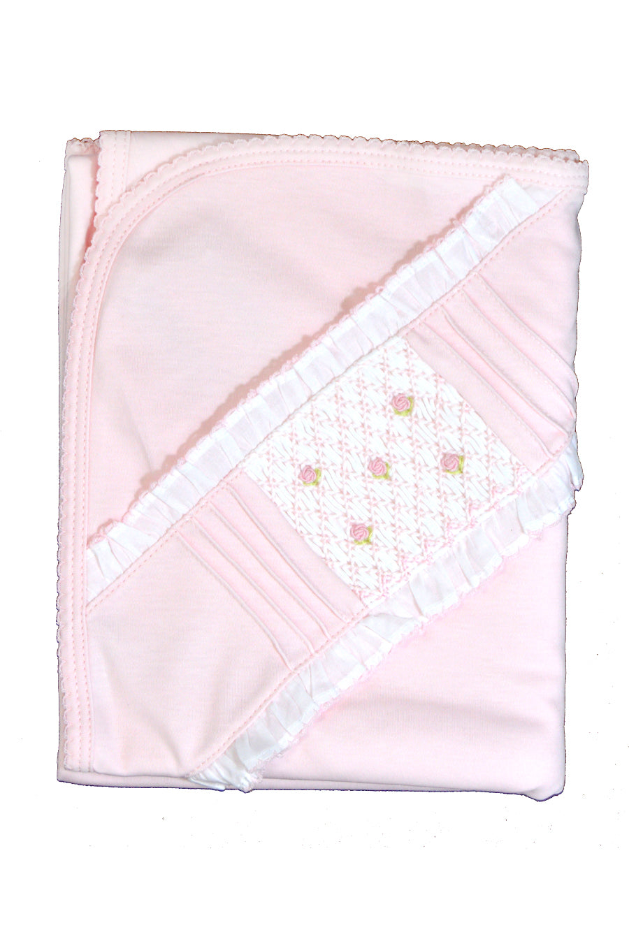 Baby Girl's Pink Rosebud Blanket - Little Threads Inc. Children's Clothing